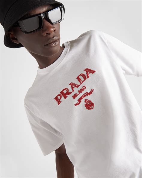 prada tshirt red|Prada nylon shirtprada.